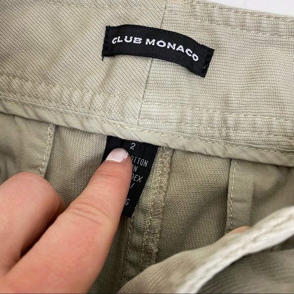 Club Monaco Y2K Lowrise tan flare leg Pants - Picture 2 of 6